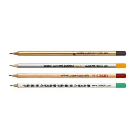 Crayon Écologique Personnalisé ÉCO ROND 17,6 PANTO T Trempé Matières : Synthétique Couleurs : noir goodies publicitaire événemen
