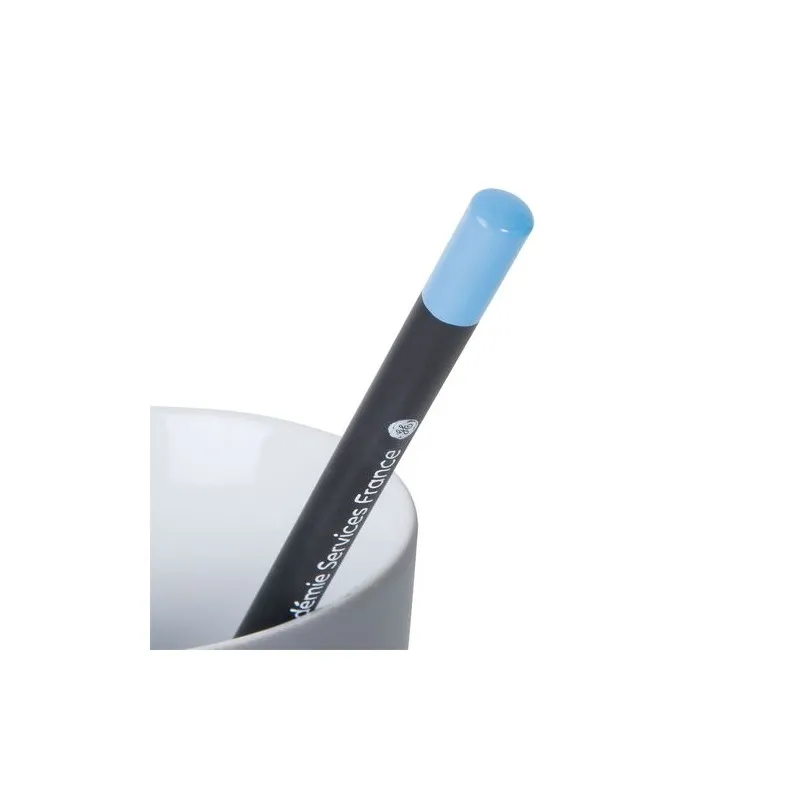 Crayon Écologique Personnalisé ÉCO ROND 17,6 PANTO T Trempé Matières : Synthétique Couleurs : noir marquage laser ultra précis