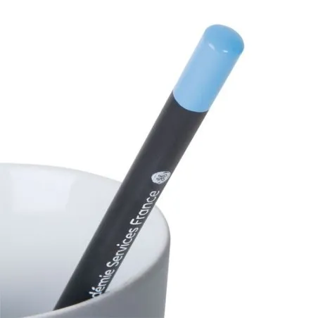 Crayon Écologique Personnalisé ÉCO ROND 17,6 PANTO T Trempé Matières : Synthétique Couleurs : noir goodies publicitaire événemen