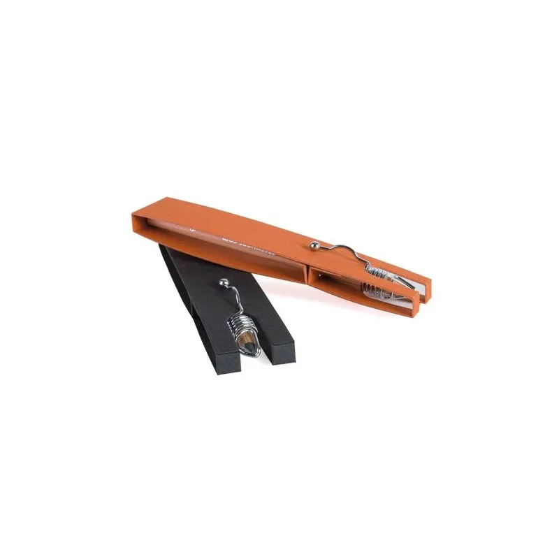 Étui écologique et personnalisable noir pour 1 crayon Matières : aluminium recyclé  Couleurs : blanc personnalisation rapide en 