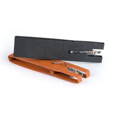 Étui écologique et personnalisable noir pour 1 crayon Matières : Synthétique Couleurs : argenté objet promo petit budget