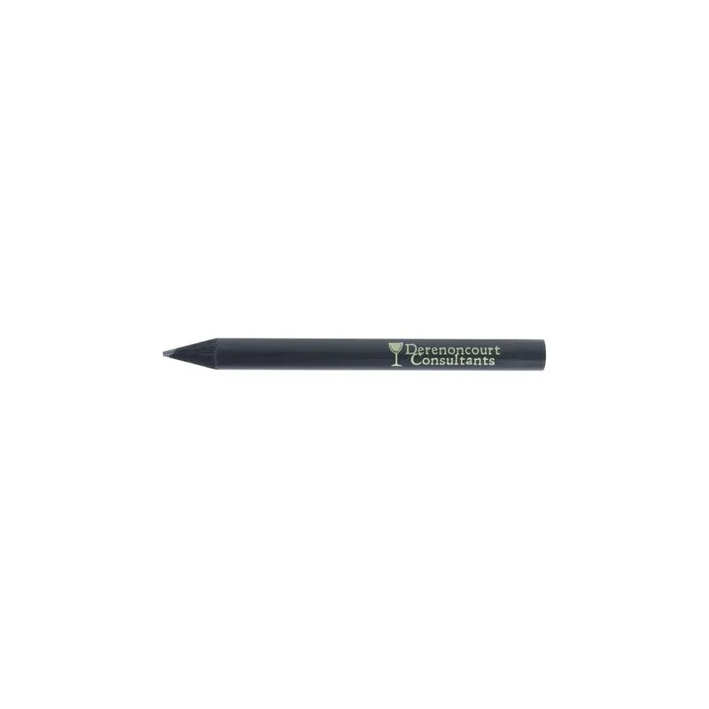Crayon écologique et personnalisable 8,7 cm Black Rond Matières : bambou Couleurs : noir cadeau collaborateur premium