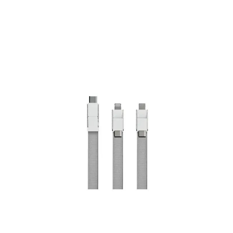 Câble de Charge Long 3 en 1 - Pratique et Polyvalent