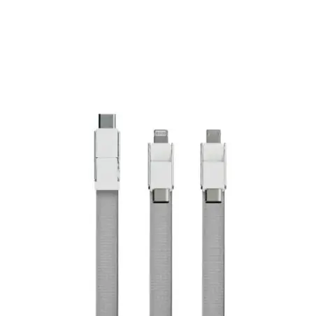 Câble de Charge Long 3 en 1 - Pratique et Polyvalent