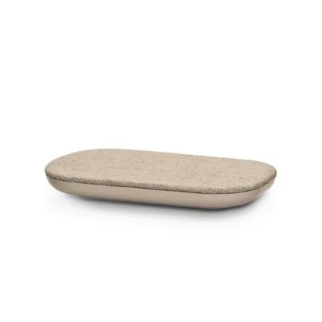 Chargeur rapide écologique par induction 15W en matière RPET et chanvre Matières : coton recyclé Couleurs : vert personnalisable