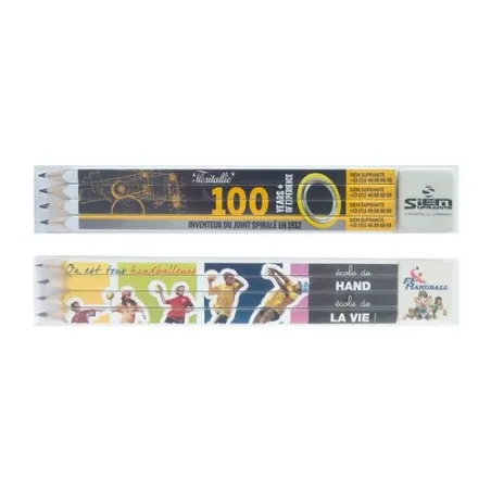 Set d'Écriture Personnalisé Écologique - Objets Publicitaires Matières : coton recyclé Couleurs : naturel personnalisable avec v