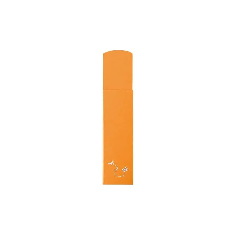 Étui Papier Orange pour Crayon - Personnalisable