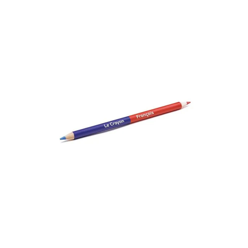 Surligneur Crayon Écologique Personnalisé 17,6 cm - BI-COUL COUL 2 PANTONE Matières : coton Couleurs : marron personnalisable av