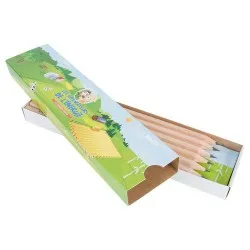 Étui-Fourreau Kraft Écologique Personnalisable pour 1 Crayon - Objet Publicitaire Matières : bambou Couleurs : argenté