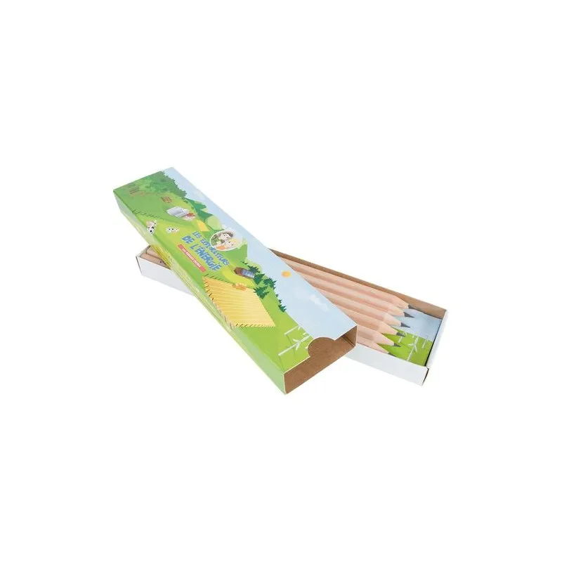 Étui-Fourreau Kraft Écologique Personnalisable pour 1 Crayon - Objet Publicitaire Matières : bambou Couleurs : argenté