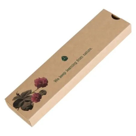 Étui-Fourreau Kraft Écologique Personnalisable pour 1 Crayon - Objet Publicitaire Matières : bambou Couleurs : argenté goodies p