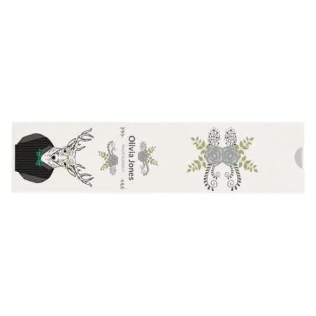 Étui-Fourreau Kraft Écologique Personnalisable pour 1 Crayon - Objet Publicitaire Matières : bambou Couleurs : argenté marquage 