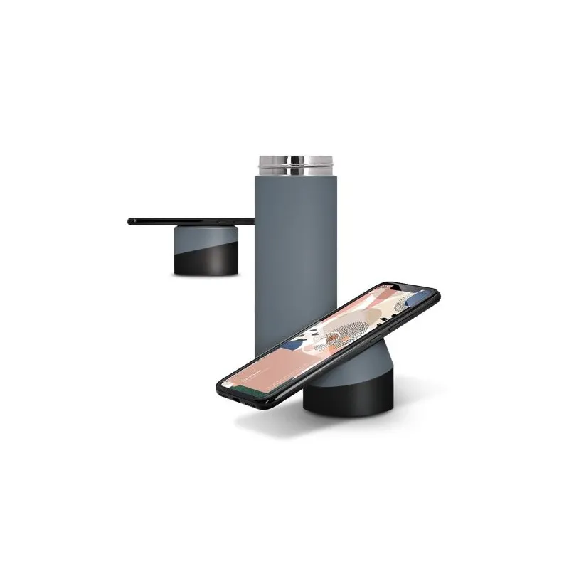 Gourde isotherme personnalisée 40 cl avec support téléphone design et pratique goodies publicitaire événementiel