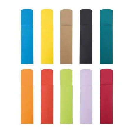 Étui en Papier Noir Personnalisé pour 2 Crayons - Cadeau d'Entreprise Couleurs : bleu marine Matières : polyester recyclé goodie