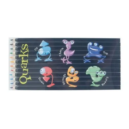 Set de Crayons Personnalisés Quadri 12 Couleurs 17,6 cm Matières : polyester Couleurs : bleu marine objet promotionnel éco-respo