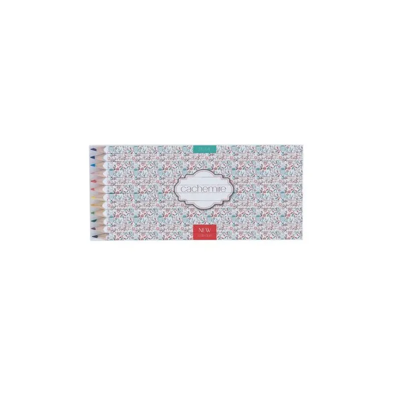 Set de Crayons Personnalisés Quadri 12 Couleurs 17,6 cm Matières : polyester Couleurs : bleu marine goodies entreprise design