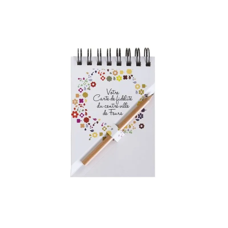 Bloc-Notes A7 Écologique avec Crayon Agenda