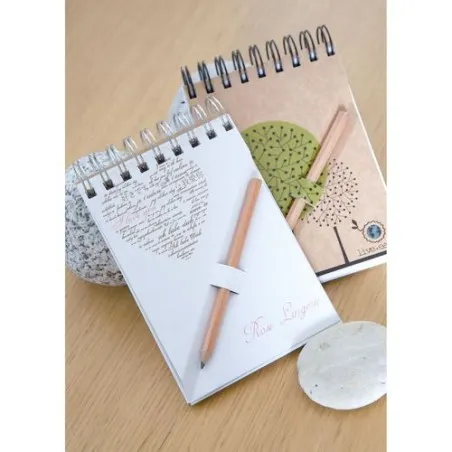 Bloc-Notes A7 Écologique avec Crayon Agenda