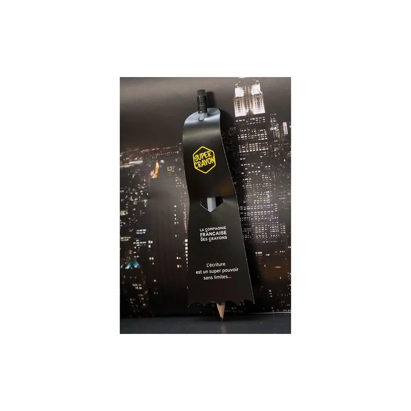 Crayon Écologique Personnalisé - SUPER CRAYON-SUPBAT Matières : aluminium Couleurs : rouge marquage laser ultra précis