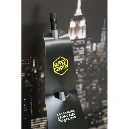 Crayon Écologique Personnalisé - SUPER CRAYON-SUPBAT Matières : aluminium Couleurs : rouge objet promotionnel éco-responsable