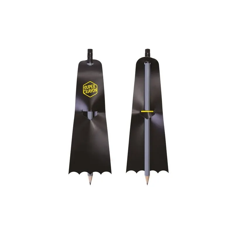 Crayon Écologique Personnalisé - SUPER CRAYON-SUPBAT Matières : aluminium Couleurs : rouge personnalisation rapide en France