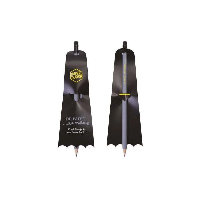 Crayon Écologique Personnalisé - SUPER CRAYON-SUPBAT Matières : aluminium Couleurs : rouge impression logo haute qualité