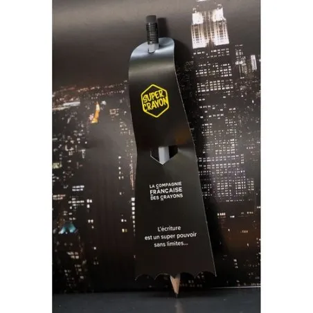 Crayon Écologique Personnalisé - SUPER CRAYON-SUPBAT Matières : aluminium Couleurs : rouge objet publicitaire robuste