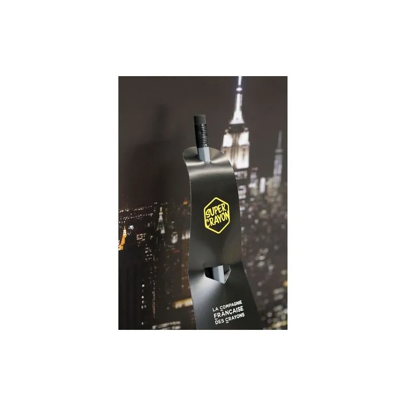 Crayon Écologique Personnalisé - SUPER CRAYON-SUPBAT Matières : aluminium Couleurs : rouge marquage couleur éclatante