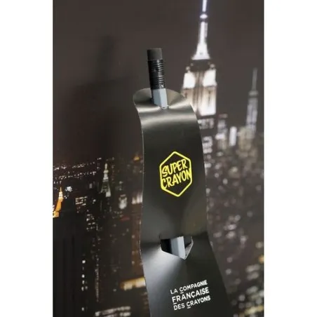 Crayon Écologique Personnalisé - SUPER CRAYON-SUPBAT Matières : aluminium Couleurs : rouge marquage couleur éclatante