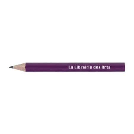 Crayon Écologique 8,7 cm - Objet Publicitaire Personnalisé ECO ROND 8,7 PANTONE T Coupé Couleurs : argenté marquage laser ultra 