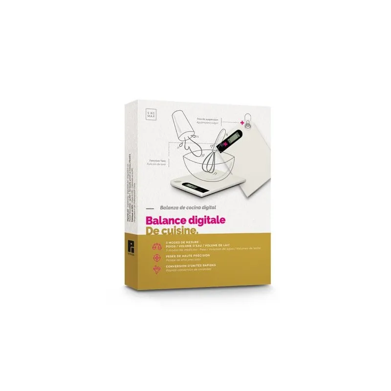 Balance Digitale de Cuisine Précise et Ergonomique