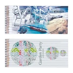 Set Quadri Écologique de 12 Crayons Graphite de 17,6 cm - Boutique Matières : Synthétique Couleurs : argenté 2