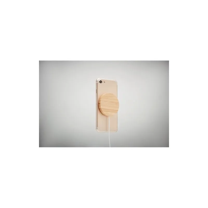 Chargeur sans fil magnétique écologique personnalisé - RUNDO MAG Matières : polyéthylène (PE) Taille textile : L Couleurs : vert