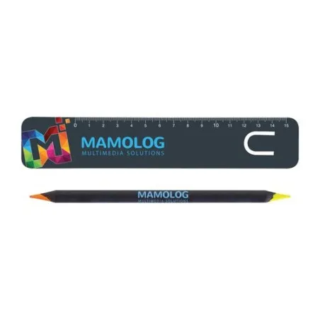 Kit Personnalisé Fluo Jaune pour Bureau - BICOUL HB Matières : bambou Couleurs : bambou goodies publicitaire événementiel