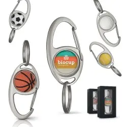 Porte-Clés Métal Sport Écologique - Cadeau Publicitaire Unique Matières : aluminium Couleurs : vert 2