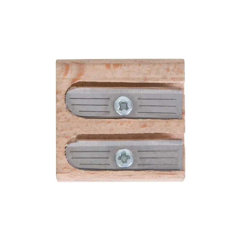 Taille-Crayon Écologique Double Trou - Objets Publicitaires Matières : polyester Couleurs : gris