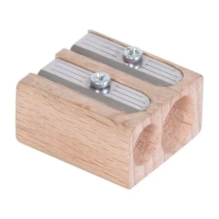 Taille-Crayon Écologique Double Trou - Objets Publicitaires Matières : polyester Couleurs : gris accessoire événementiel unique