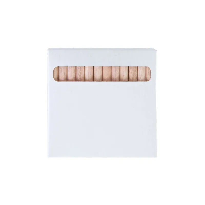 Étui Écologique de 12 Crayons Aquarellables - Cadeau d'Entreprise Matières : polyester Couleurs : noir personnalisable avec votr