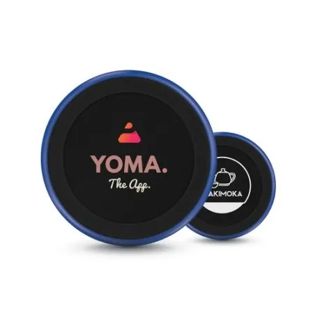 Bouteille isotherme personnalisée 40 cl avec support téléphone Matières : ABS Couleurs : blanc cadeau entreprise pas cher