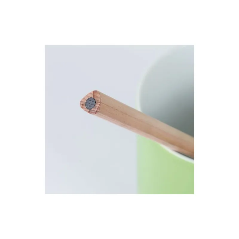 Crayon Écologique Triangulaire Prestige 17,6 cm Matières : polypropylène (PP) Couleurs : blanc Contenance : 165 ml marquage lase