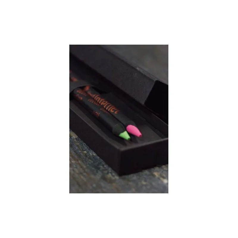 Étui-Fourreau Écologique Noir pour 2 Crayons - Objet Publicitaire Matières : liège Couleurs : argenté personnalisation rapide en