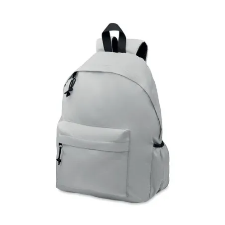 Sac à dos écologique en polyester RPET 600D - BAPAL+ Matières : PU Couleurs : blanc personnalisable avec votre logo