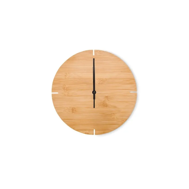 Horloge Murale en Bambou ESFERE : Élégance Naturelle