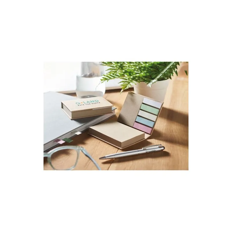 Set de Notes Écologiques Recyclées Personnalisé MEUI Matières : acier inoxydable Couleurs : noir goodies publicitaire événementi