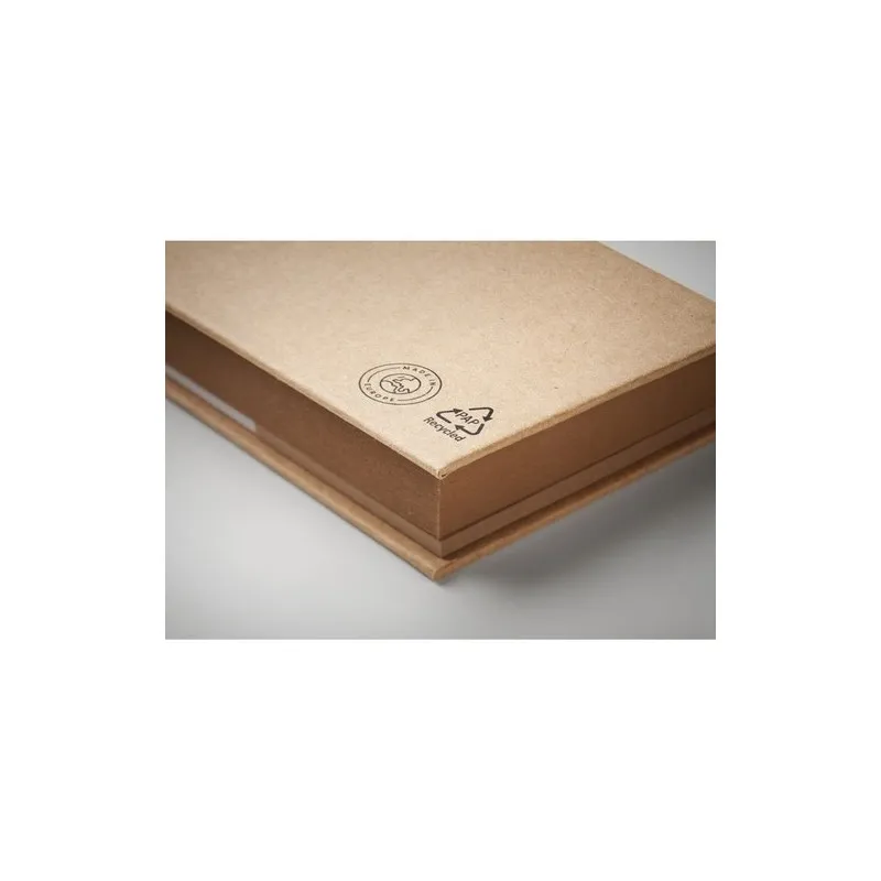 Set de Notes Écologiques Recyclées Personnalisé MEUI Matières : acier inoxydable Couleurs : noir marquage laser ultra précis