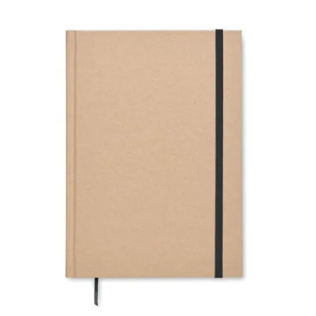 Carnet A5 Écologique en Papier Recyclé Personnalisé - MUSA Matières : silicone Couleurs : noir objet publicitaire robuste