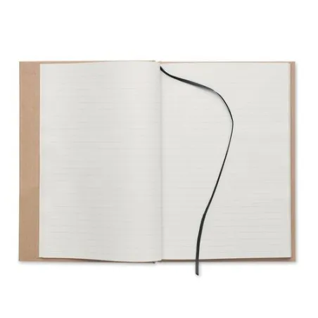 Carnet A5 Écologique en Papier Recyclé Personnalisé - MUSA Matières : silicone Couleurs : noir objet promo petit budget