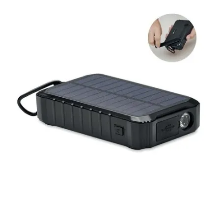 Powerbank solaire écologique à dynamo 8000mAh - DYA Couleurs : blanc