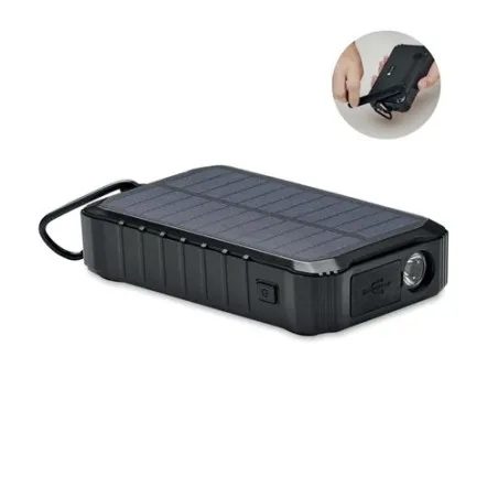 Powerbank solaire écologique à dynamo 8000mAh - DYA Couleurs : blanc cadeau entreprise pas cher