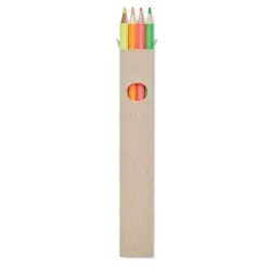 Set de 4 Crayons Surligneurs Personnalisés Écologiques - BOWY Couleurs : argenté